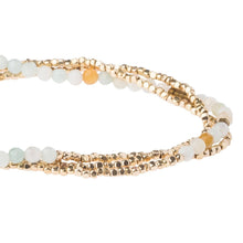 Load image into Gallery viewer, Amazonite/Gold Delicate Stone Wrap