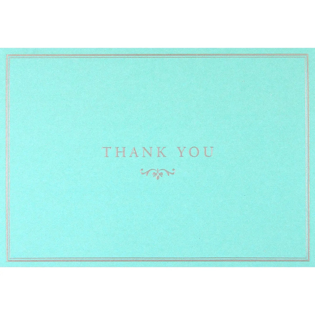 Blue Elegance Thank You Notes
