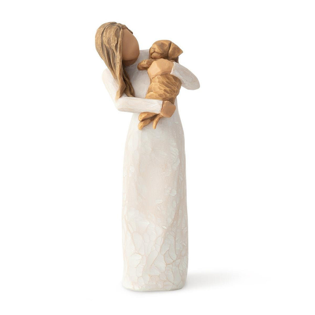 Adorable You (Golden Dog) Willow Tree