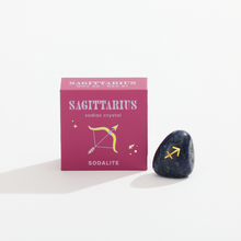 Load image into Gallery viewer, Sagittarius Boxed Zodiac Crystal - Sodalite