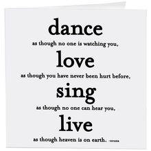 Load image into Gallery viewer, Dance Love Sing Live (Souza) Card