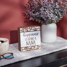 Load image into Gallery viewer, Being A Nana Slat Box Sign