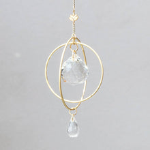 Load image into Gallery viewer, Gold Lotus Suncatcher