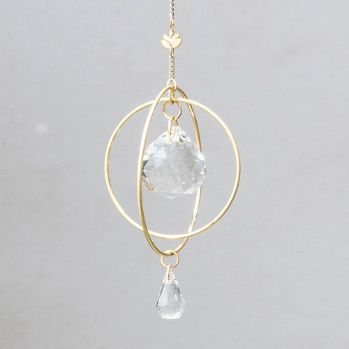 Gold Lotus Suncatcher