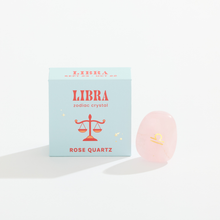 Load image into Gallery viewer, Libra Boxed Zodiac Crystal – Rose Quartz