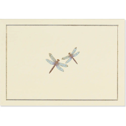 Blue Dragonflies Note Cards