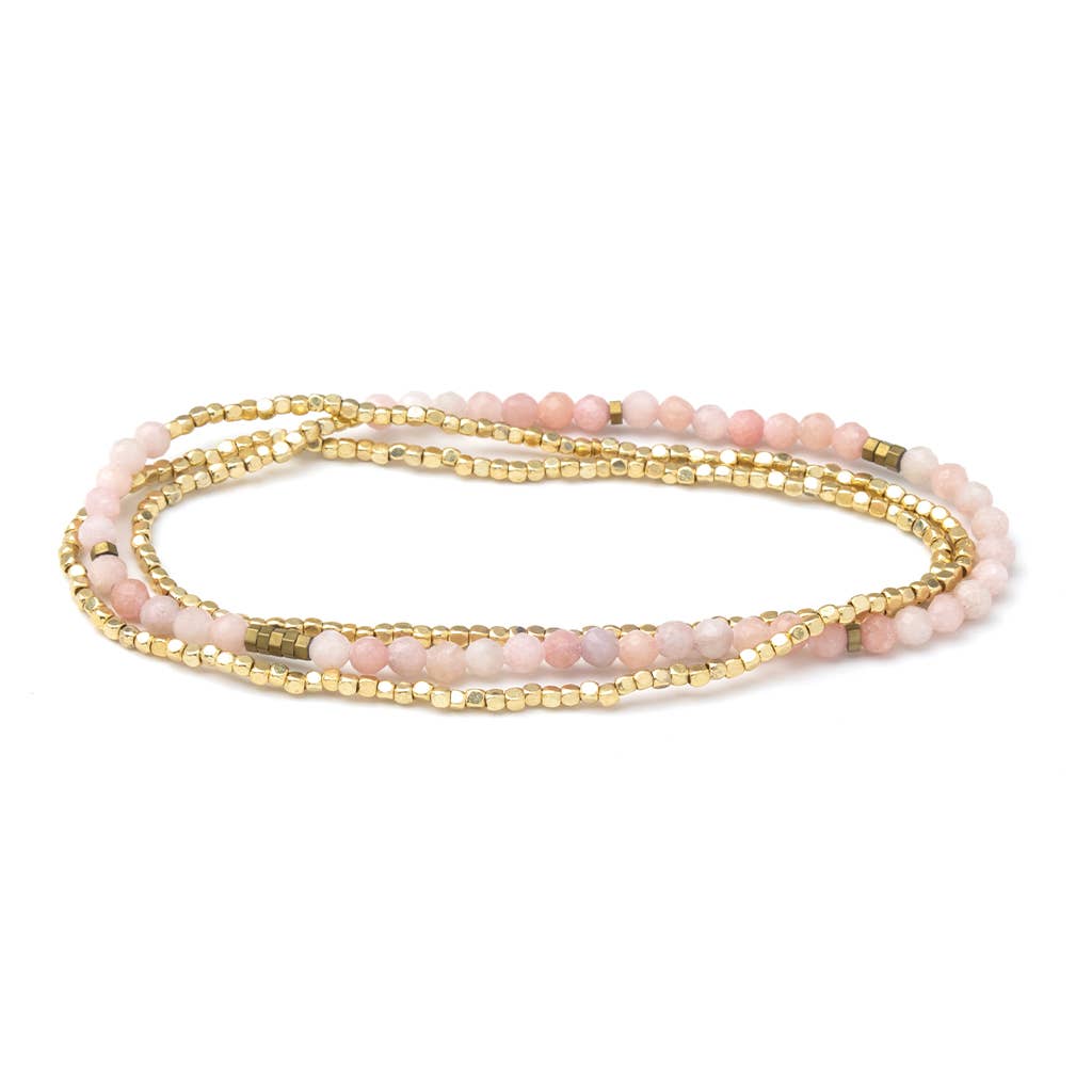 Pink Opal Delicate Stone Wrap