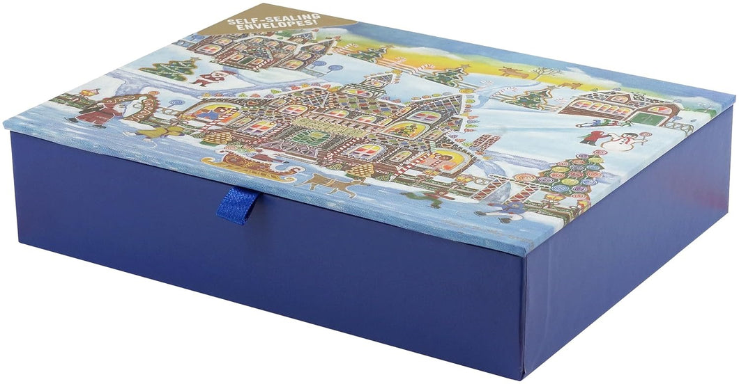 Gingerbread Village Deluxe Boxed Holiday Cards