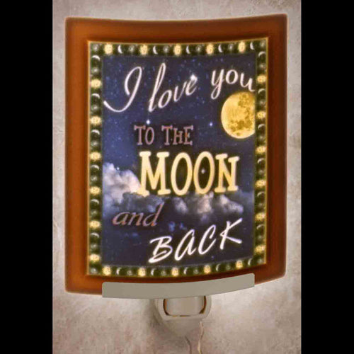 I love You to the Moon Colored Nightlight