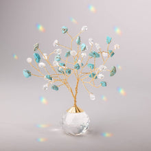 Load image into Gallery viewer, Turquoise/Gold Crystal Tree
