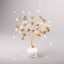 Load image into Gallery viewer, Aqua Terra/Gold  Crystal Tree