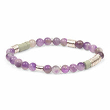 Load image into Gallery viewer, Amethyst Stone Stacking Bracelet