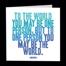 Load image into Gallery viewer, To the World - Love - (Unknown) Card