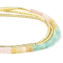 Load image into Gallery viewer, Daybreak/Gold Ombre Stone Wrap