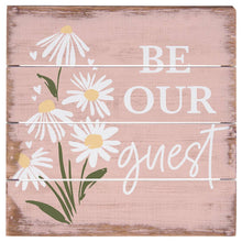 Load image into Gallery viewer, Be Our Guest Pink Small Pallet Sign
