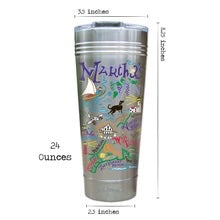 Load image into Gallery viewer, Martha’s Vineyard Colored Thermal Tumbler