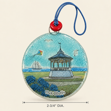 Load image into Gallery viewer, Oak Bluffs Glass Gazebo Round Ornament