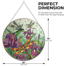 Load image into Gallery viewer, 12" Dragonflies Suncatcher