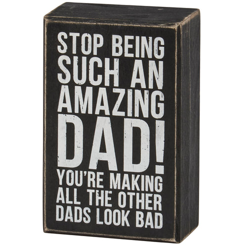 Amazing Dad Box Sign