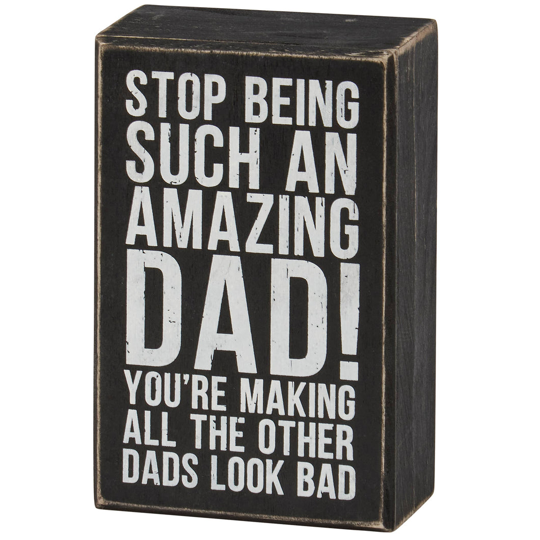 Amazing Dad Box Sign