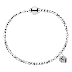 CC Patterned Bracelet Silver Ball
