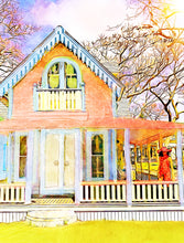 Load image into Gallery viewer, Peach Gingerbread Card