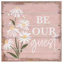 Load image into Gallery viewer, Be Our Guest Pink Small Pallet Sign