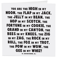 Load image into Gallery viewer, The High In My Noon - Love - (Brown) Card