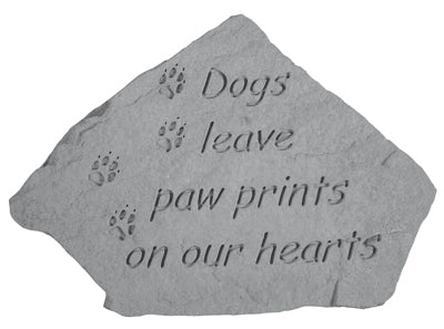 Dogs Leave Pawprints Concrete Stone