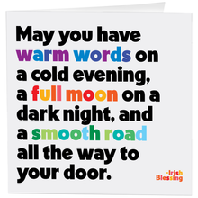 Load image into Gallery viewer, Cards - D360 - May You Have Warm Words (Irish Blessing)