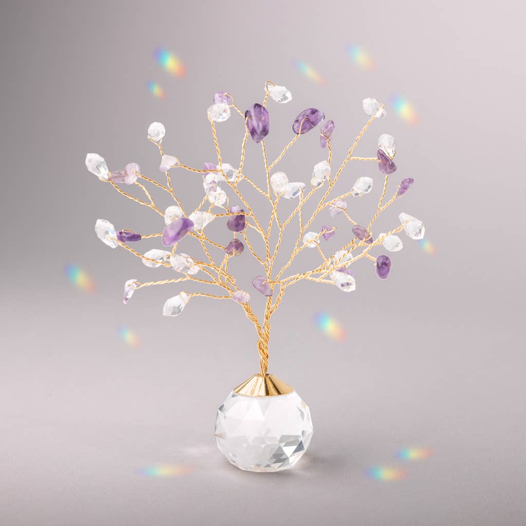Amethyst/Gold Crystal Tree