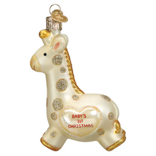 Load image into Gallery viewer, Baby&#39;s First Christmas Giraffe Ornament Ornament