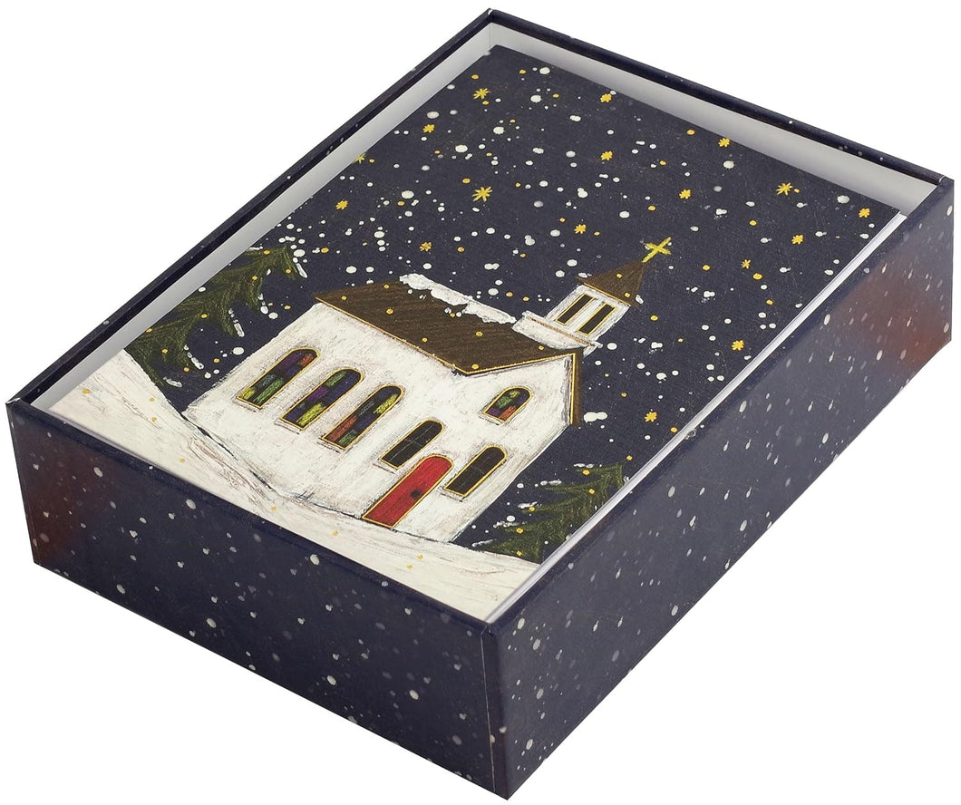 Village Church Small Boxed Holiday Cards