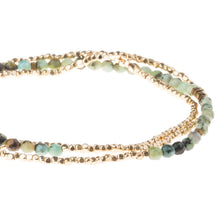 Load image into Gallery viewer, African Turquoise Delicate Stone Wrap