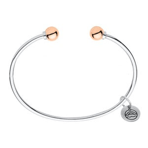 CC Open Cuff 14kt Rose Gold Balls