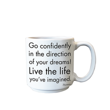 Load image into Gallery viewer, Go Confidently (Henry David Thoreau) Mini Mug