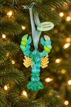 Load image into Gallery viewer, Martha’s Vineyard Lobster Driftwood and Sea Glass Ornament