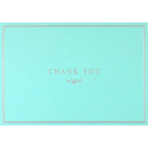 Blue Elegance Thank You Notes