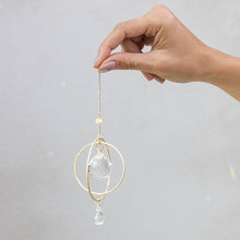 Load image into Gallery viewer, Gold Lotus Suncatcher