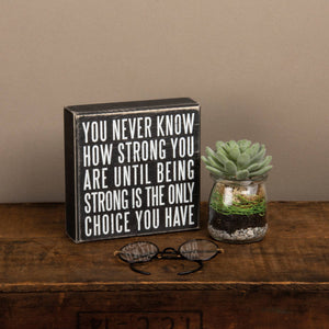 How Strong Box Sign