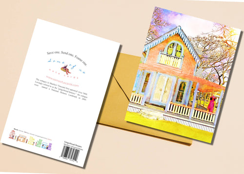 Peach Gingerbread Card