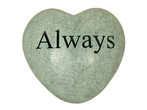 Always Large Engraved Heart