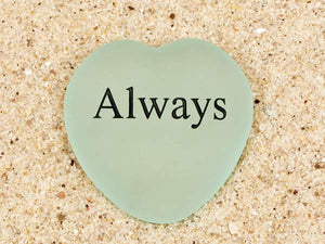 Always Engraved Sea Glass Heart