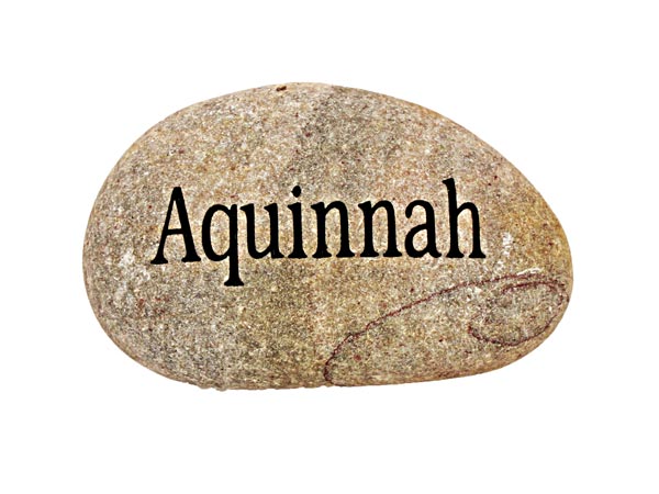 Aquinnah Carved River Stone