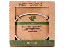 Load image into Gallery viewer, Be Present Mantraband Cuff Bracelet