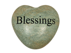 Blessings Large Engraved Heart
