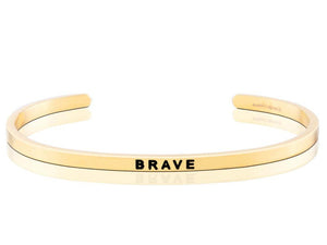 Brave Mantraband Cuff Bracelet