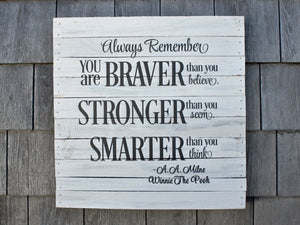 Always Rememeber Reclaimed Sign