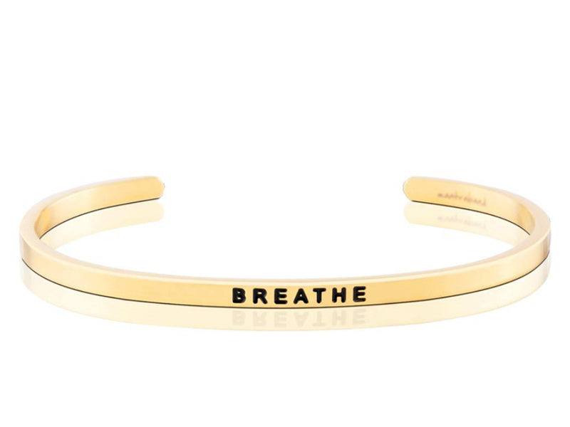 Breathe Mantraband Cuff Bracelet