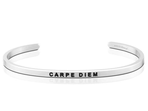 Carpe Diem Mantraband Cuff Bracelet
